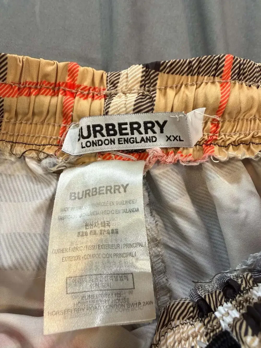 Burberry Men's Vintage Check Swim Trunks